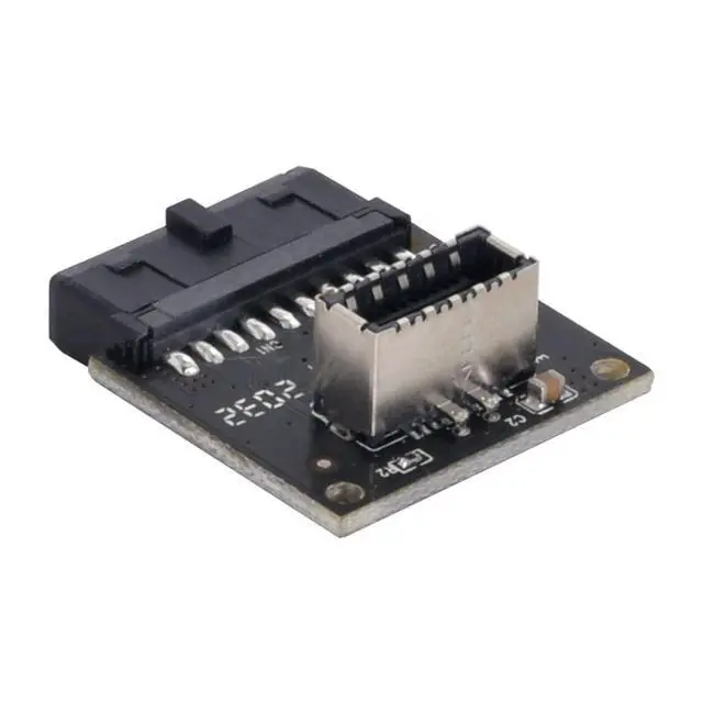 Alt view image 5 of 6 - Motherboard USB 3.0 19/20Pin to USB 3.1 Type-E Front Panel Socket Extension Adapter