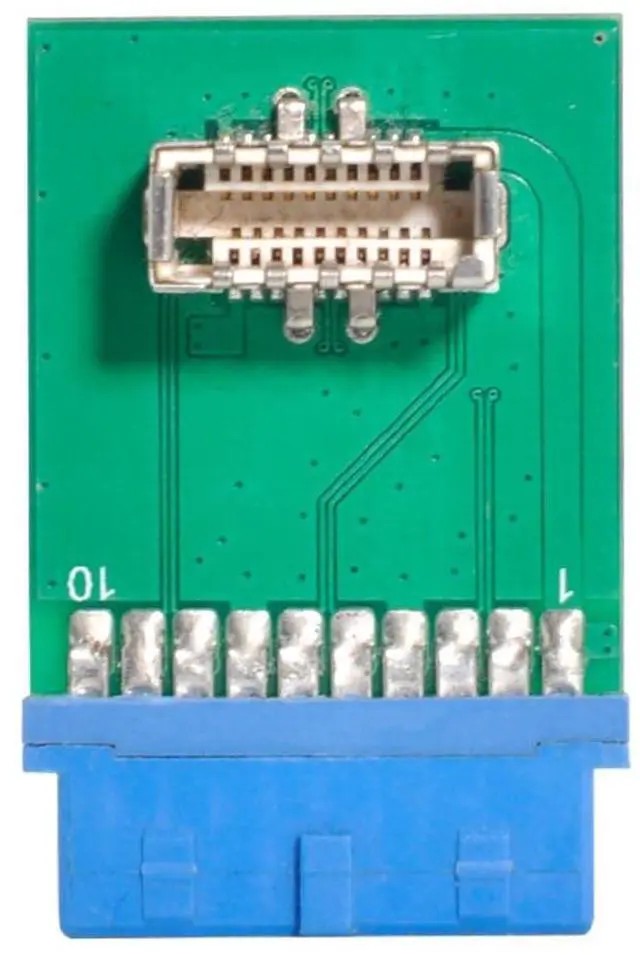 Alt view image 7 of 7 - Motherboard 19/20Pin to USB 3.1 Type-E Key-B Front Panel Socket Adapter