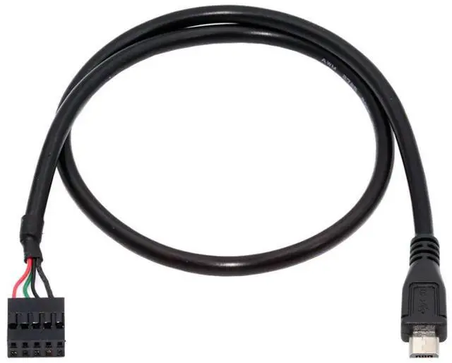 Main image of USB 2.0 9Pin 10Pin Motherboard Header to Micro USB 5Pin Data Cable 0.5M