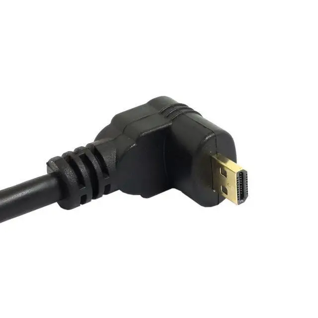 Alt view image 7 of 7 - Micro HDMI Male to HDMI Female 4K60hz HDTV 90 Degree UP Angled Cable Adapter for Displays Monitor Camera 10cm