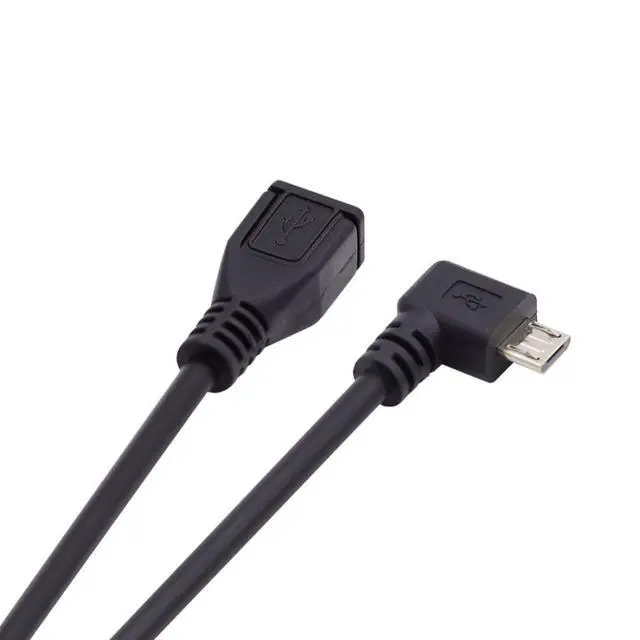 Alt view image 6 of 7 - Micro USB 2.0 Extension Cable,Micro USB Male to Female 90 Degree Right Angled Data Charging Extension Cable for Dash Cam/GPS/Camera 1.64FT/0.5M