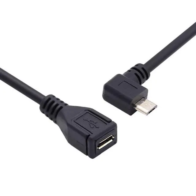 Alt view image 7 of 7 - Micro USB 2.0 Extension Cable,Micro USB Male to Female 90 Degree Right Angled Data Charging Extension Cable for Dash Cam/GPS/Camera 1.64FT/0.5M