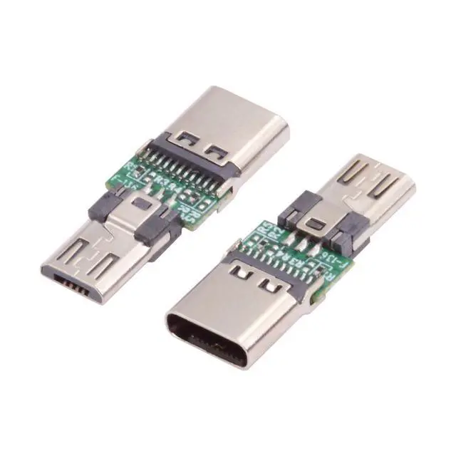 Alt view image 7 of 7 - 5 Pack Micro USB OTG Adapter Micro USB Male to USB C Female Mini Size Connector Adapter