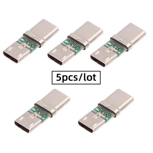 Alt view image 6 of 7 - 5 Pack Micro USB OTG Adapter Micro USB Female to USB C Male Mini Size Connector Adapter