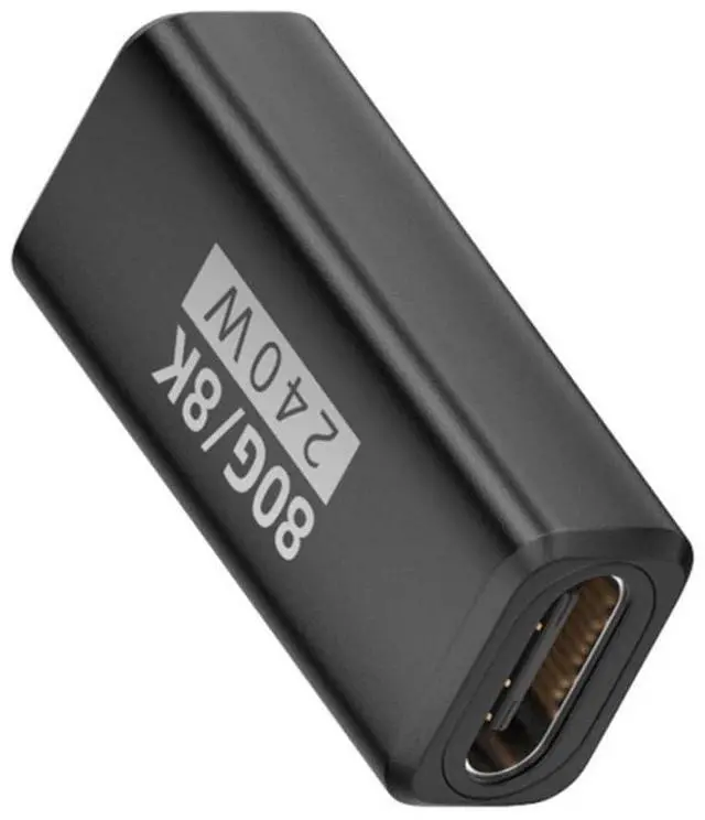 Main image of USB C Coupler,USB 5.0 Type C Female to Female Adapter Support 80Gbps Data Transfer PD 240W Fast Charging 16K/8K/5K Video Output