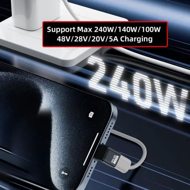 Alt view image 3 of 7 - USB C Extender Adapter,USB 5.0 Type C Male to Female 90 Degree UP Angled Adapter Support 80Gbps Data Transfer PD 240W Fast Charging 16K/8K/5K Video Output