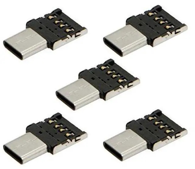 Main image of 5 PCS USB C OTG Adapter USB C Male to USB 2.0 Female Ultra Mini Size Connector Adapter