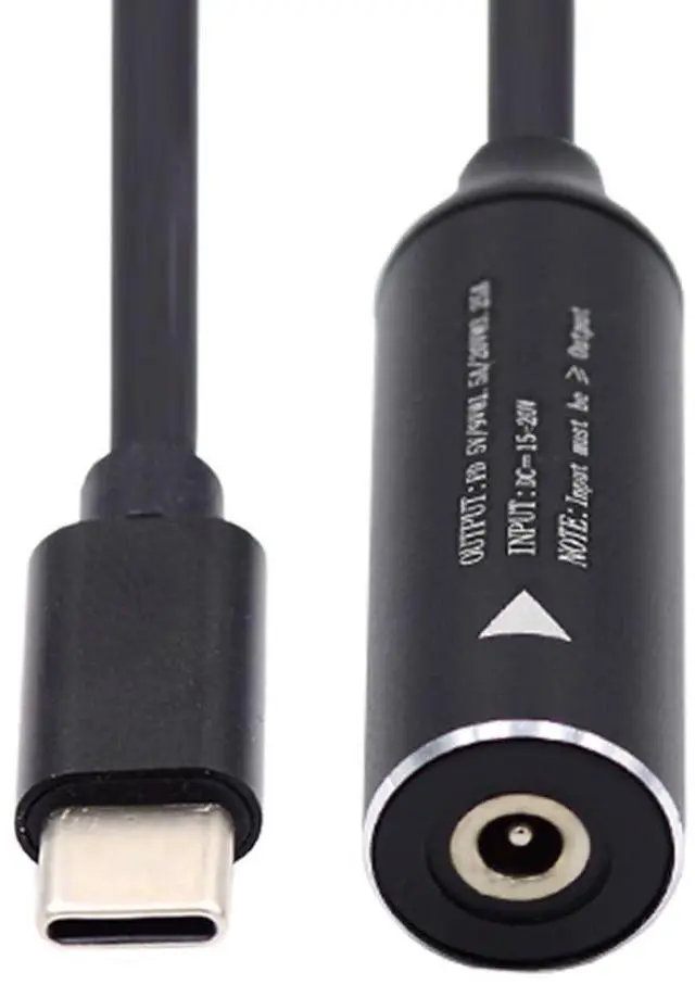 Alt view image 6 of 7 - USB C 65W Charge Converter DC 4.8x1.7mm to USB C 5V 9V 20V Power Plug Charge Cable