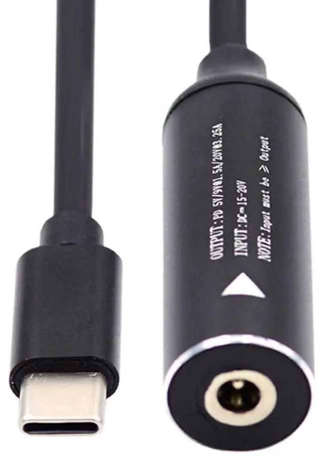 Alt view image 7 of 7 - USB C 65W Charge Converter DC 4.0x1.7mm to USB C 5V 9V 20V Power Plug Charge Cable
