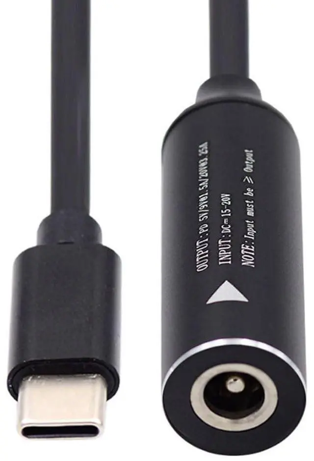 Alt view image 7 of 7 - DC Power to USB C Converter,USB C Male to DC 3.5x1.3mm PD 65W 5V/9V/20V Fast Charging Cable Adapter