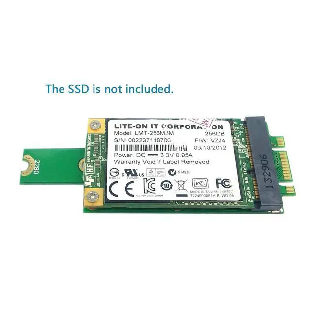 Alt view image 5 of 7 - CY Mini PCIe mSATA SSD to M.2 NGFF PCI-E Hard Disk PCBA Converter Adapter