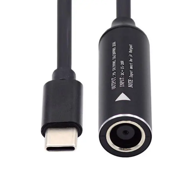 Alt view image 7 of 7 - USB C 65W Charge Converter DC 7.9x5.4mm to USB C 5V 9V 20V Power Plug Charge Cable
