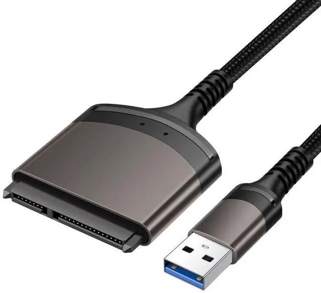 Main image of SATA to USB Nylon Braided Cable USB 3.0 to 2.5" SATA Hard Drive External Converter Adapter for SSD/HDD Data Transfer