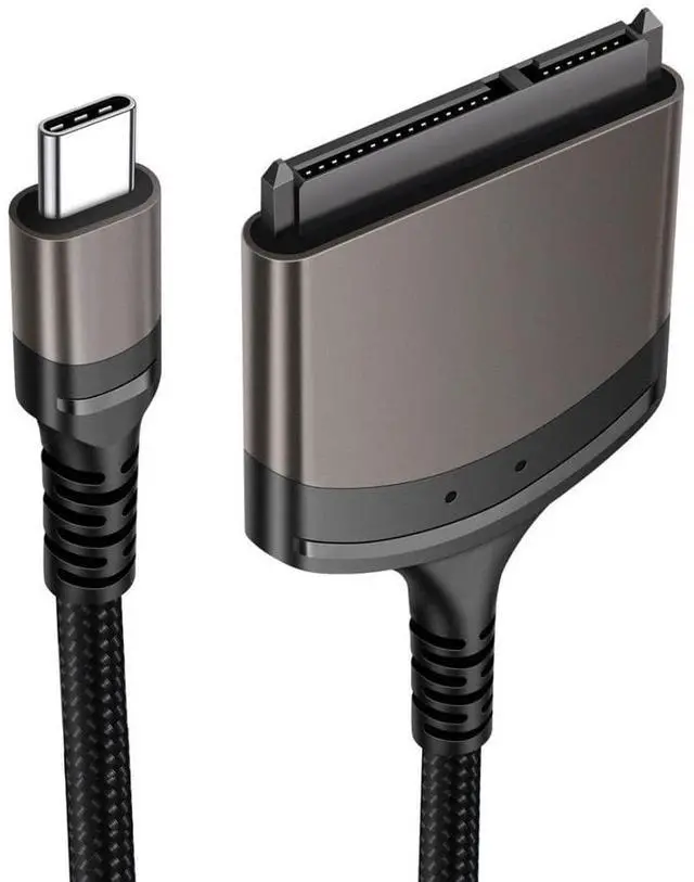 Alt view image 6 of 7 - SATA to USB Nylon Braided Cable USB C to 2.5" SATA Hard Drive External Converter Adapter for SSD/HDD Data Transfer