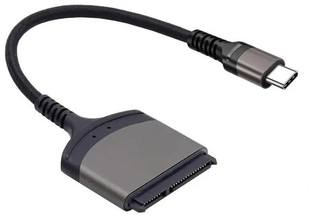 Alt view image 7 of 7 - SATA to USB Nylon Braided Cable USB C to 2.5" SATA Hard Drive External Converter Adapter for SSD/HDD Data Transfer