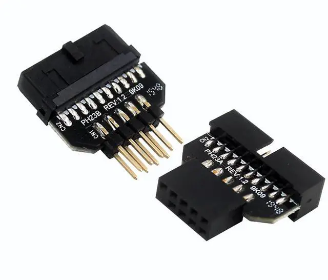 Main image of USB 2.0 9PIN Male to 19PIN Female Adapter and USB 19PIN Male to 9pin Female Adapter