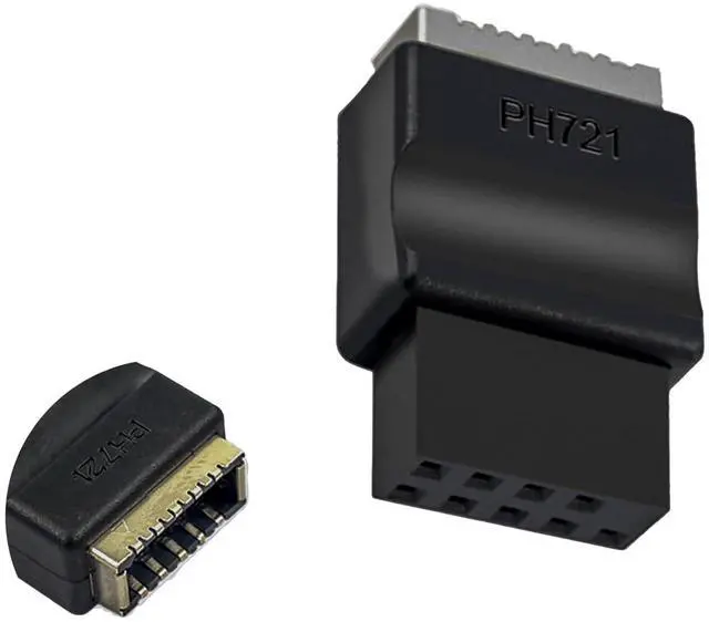 Main image of USB 2.0 9 Pin to Type E Motherboard Adapter Black