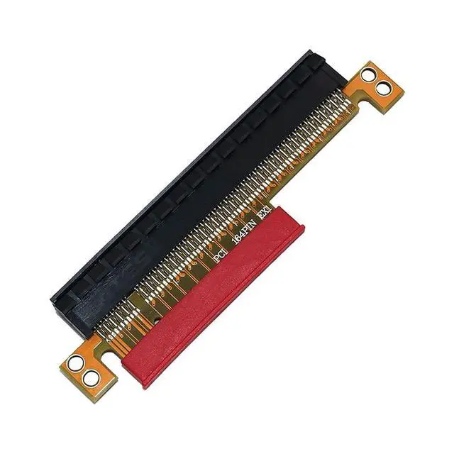 Alt view image 3 of 5 - PCI-E X8 to X16 180 Degree Adapter PCIe Riser Card PCI Express Male to Female Riser Card