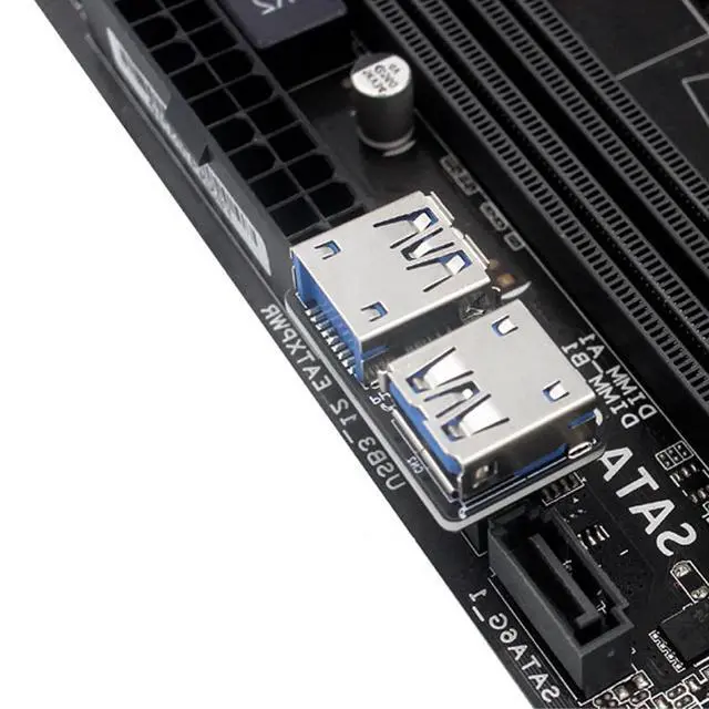 Alt view image 4 of 6 - USB 3.0 Dual Port Adapter 19/20 PIN to Dual USB 3.0 Female Header for PC Motherboard Expansion (C)