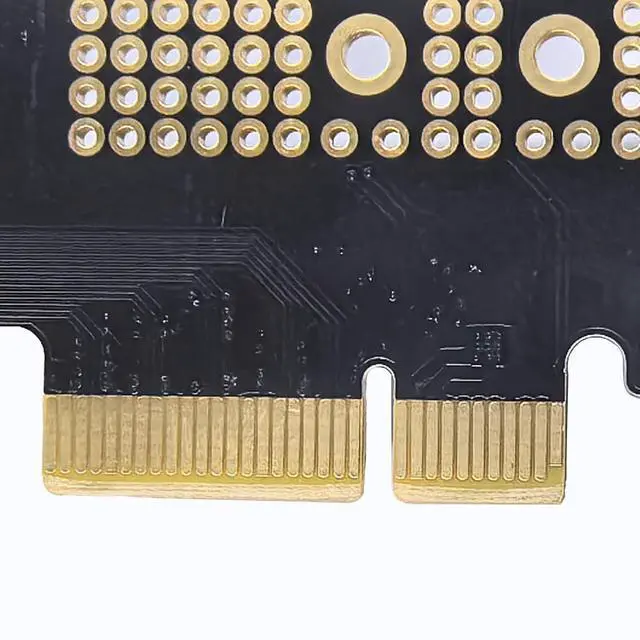 Alt view image 6 of 7 - M.2 NVMe SSD to PCIe X4 Adapter Card, Black, Supports 2230/2242/2260/2280
