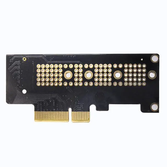 Alt view image 7 of 7 - M.2 NVMe SSD to PCIe X4 Adapter Card, Black, Supports 2230/2242/2260/2280