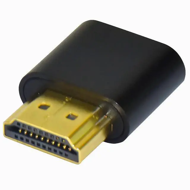 Alt view image 2 of 5 - 4K HDMI Dummy Load Virtual Plug High Resolution Virtual Monitor Display Emulator Next Generation Headless Display Adapter (Black Color - 1pcs)