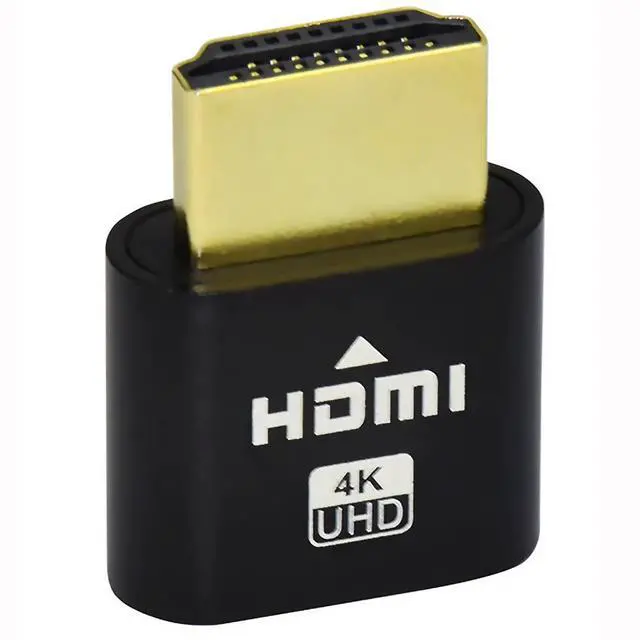 Alt view image 3 of 5 - 4K HDMI Dummy Load Virtual Plug High Resolution Virtual Monitor Display Emulator Next Generation Headless Display Adapter (Black Color - 1pcs)