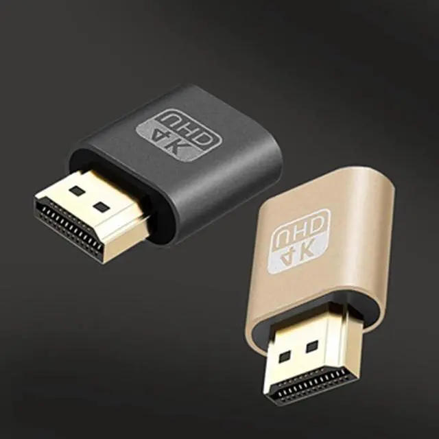 Alt view image 6 of 7 - HDMI Dummy Plug, 4K UHD Virtual Display Emulator, 5-Pack, Black