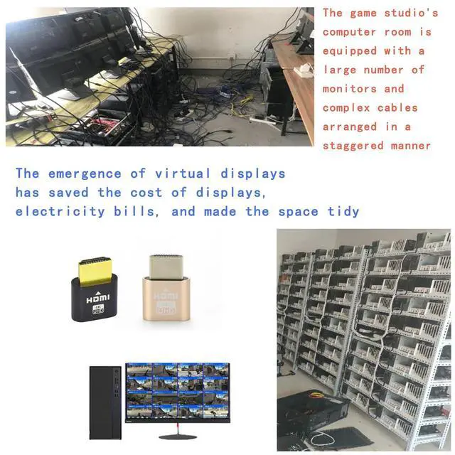 Alt view image 6 of 7 - 4K HDMI Dummy Load Virtual Plug High Resolution Virtual Monitor Display Emulator Next Generation Headless Display Adapter