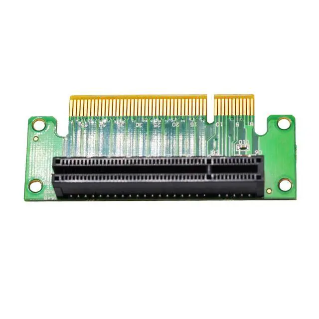 Alt view image 6 of 7 - PCIE X8 Male to Female Riser Card, PCI Express PCI-E 8X Left 90 Degree AdapterSuitable for Server, Desktop, Bitcoin Mining Machine Transfer