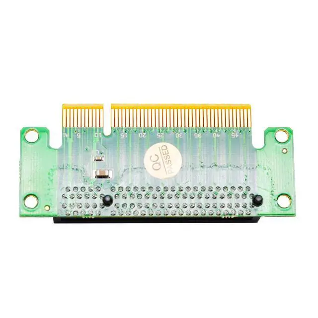 Alt view image 7 of 7 - PCIE X8 Male to Female Riser Card, PCI Express PCI-E 8X Left 90 Degree AdapterSuitable for Server, Desktop, Bitcoin Mining Machine Transfer