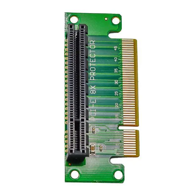 Alt view image 5 of 6 - PCIE X8 Protector Riser Card, PCI-E PCI Express 90 Degree Male to Female Adapter, 2 Pack