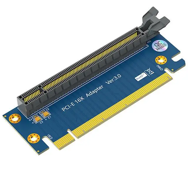 Main image of PCIe X16 90 Male to Female Degree Riser Card Steering Card, PCI Express PCI-E Adapter Card Slot Protection