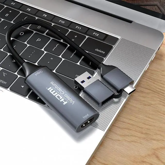 Alt view image 3 of 7 - HDMI Video Capture Card, HDMI to USB 3.0 & USB-C, 1080P 60FPS, Low Latency, Plug & Play for DSLR, Camcorder, Live Streaming, Gaming, Video Conferencing on PC, Mac, Tablet - 1 Pack