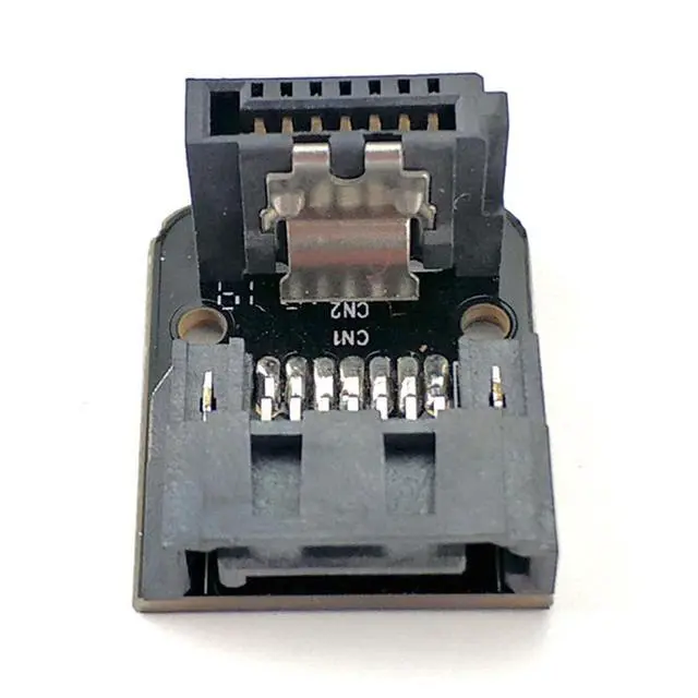 Alt view image 4 of 7 - SATA Male to Female 90 Degree Right Angle Adapter, Type A and Type B, 2 Pack