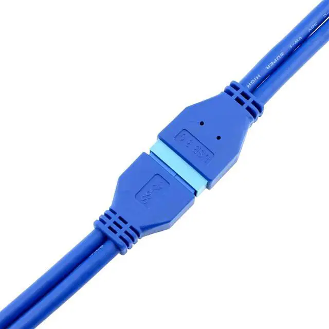 Alt view image 3 of 5 - USB 3.0 19/20-Pin Male to Female Internal Extension Cable (0.2m) - High-Speed 5Gbps for Motherboard Headers, Front Panel Ports & PC Builds