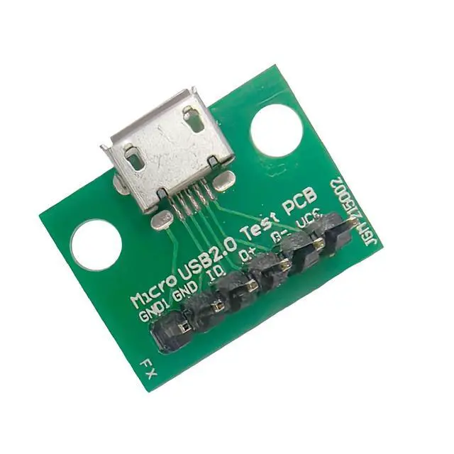 Alt view image 3 of 5 - Micro USB 2.0 Test PCB Breakout Board, 6-Pin Interface, 10 Pack