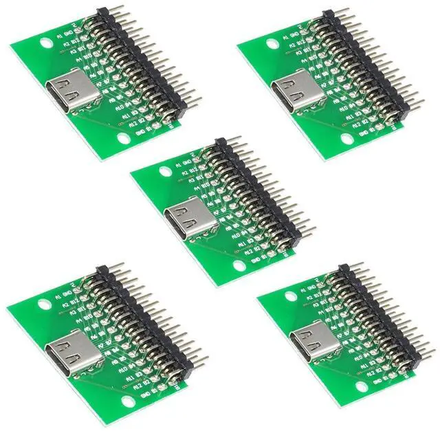 Main image of USB 3.1 TYPEC Female with PCB Test Socket Test Board USB-c Female pitch2.54mm pin