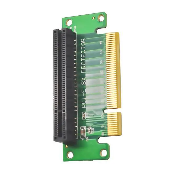 Alt view image 5 of 5 - PCI Express 8X Riser Card 90 - Degree Adapter Card with Protector - GPU Extension for Server & Mining Rigs