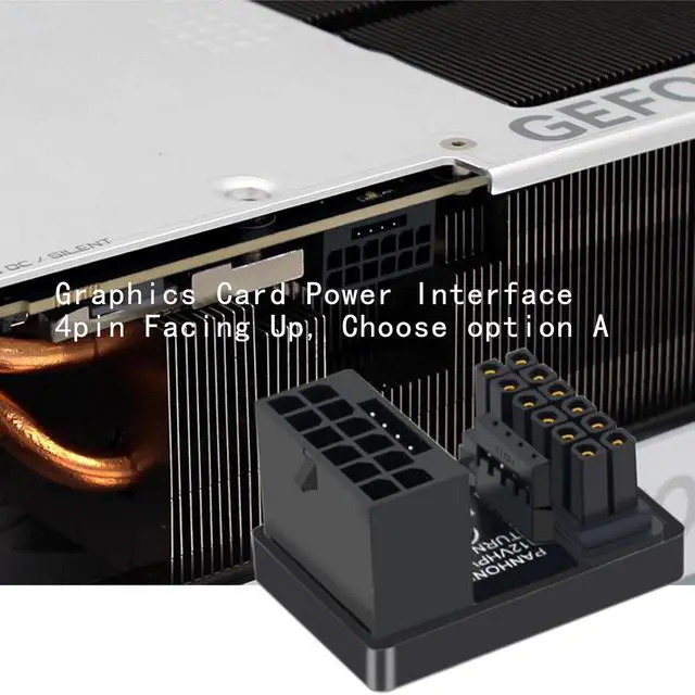 Alt view image 4 of 7 - 12VHPWR 180 Degree Angled Adapter, 600W PCIe 5.0 Power Adapter ATX 3.0 16 Pin (12+4) Connector for GeForce RTX 3090Ti 4070Ti 4080 4090 Graphic Card(A Type)