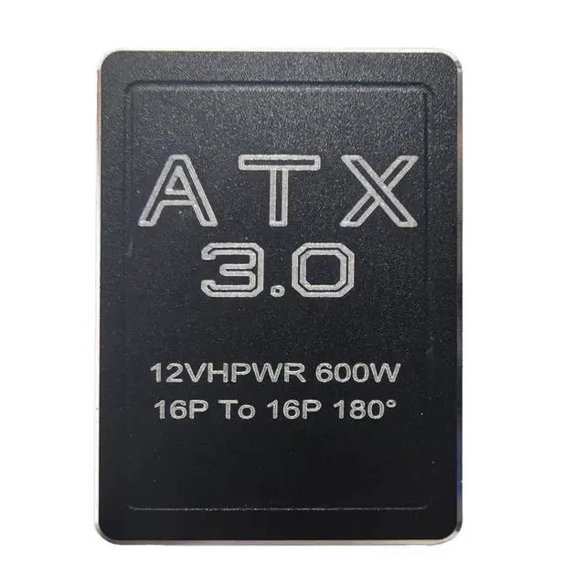 Alt view image 7 of 7 - 12VHPWR 180 Degree Angled Adapter, 600W PCIe 5.0 Power Adapter ATX 3.0 16 Pin (12+4) Connector for GeForce RTX 3090Ti 4070Ti 4080 4090 Graphic Card(A Type)