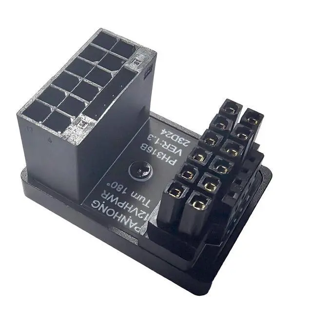 Alt view image 5 of 7 - 12VHPWR 180 Degree Angled Adapter, 600W PCIe 5.0 Power Adapter ATX 3.0 16 Pin (12+4) Connector for GeForce RTX 3090Ti 4070Ti 4080 4090 Graphic Card(B Type)