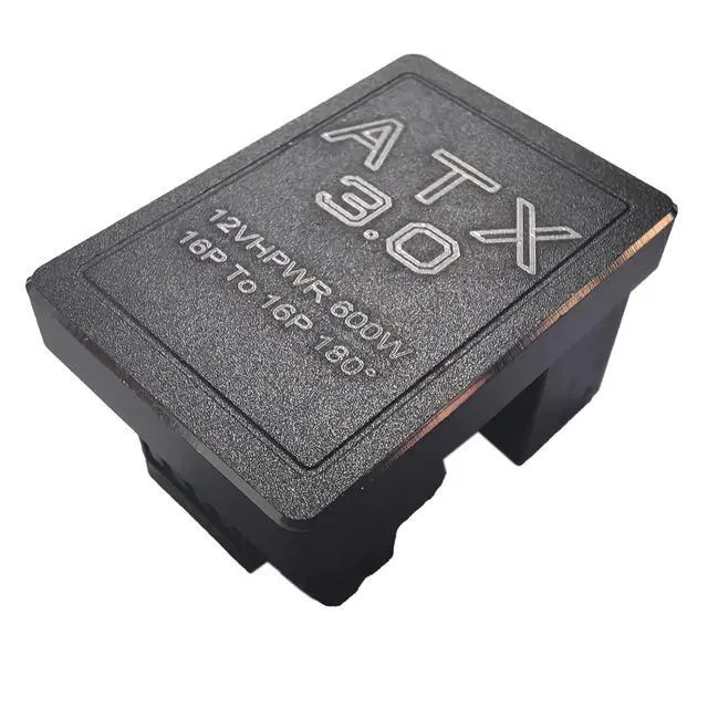 Alt view image 7 of 7 - 12VHPWR 180 Degree Angled Adapter, 600W PCIe 5.0 Power Adapter ATX 3.0 16 Pin (12+4) Connector for GeForce RTX 3090Ti 4070Ti 4080 4090 Graphic Card(B Type)