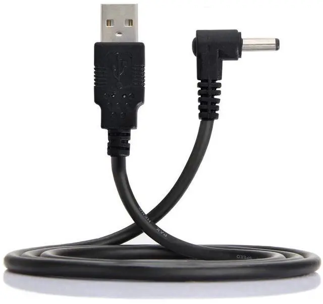 Main image of USB 2.0 A Type Male to Right Angled 3.5 x 1.35mm DC 5V Power Plug Barrel Connector 90 Degree Charge Cable