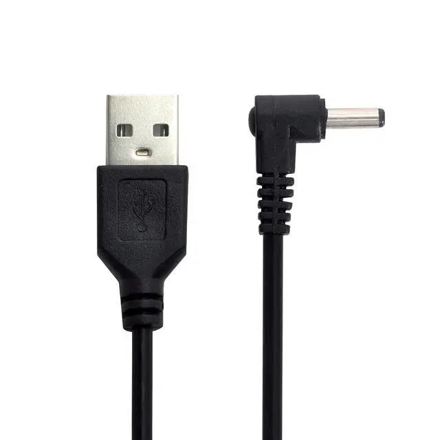 Alt view image 6 of 6 - USB 2.0 A Type Male to Right Angled 3.5 x 1.35mm DC 5V Power Plug Barrel Connector 90 Degree Charge Cable