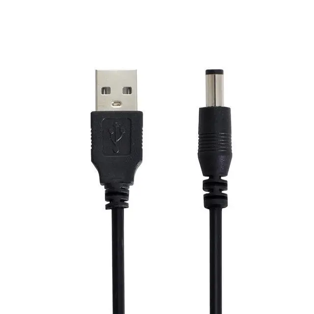 Alt view image 6 of 6 - Chenyang Cable USB 2.0 A Type Male to 5.5 x 2.5mm DC 5V Power Plug Barrel Straight Connector Charge Cable 100cm