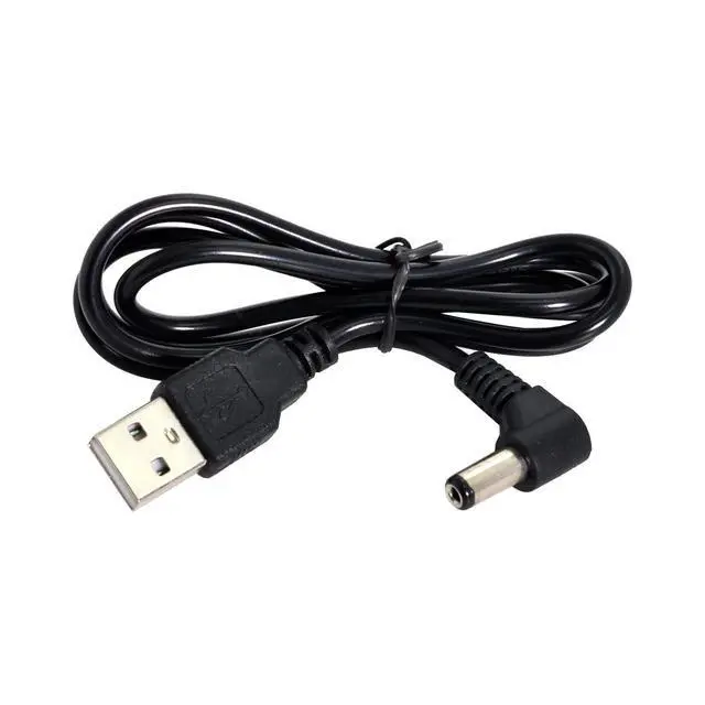 Alt view image 3 of 6 - Cable USB2.0 A Type Male to Right Angled 5.5 x 1.5mm DC 5V Power Plug Barrel Connector 90 Degree Charge Cable
