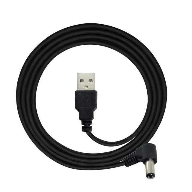 Alt view image 6 of 6 - Cable USB2.0 A Type Male to Right Angled 5.5 x 1.5mm DC 5V Power Plug Barrel Connector 90 Degree Charge Cable