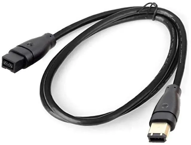 Alt view image 2 of 7 - IEEE 1394 Firewire 800 9-pin to 6-pin Cable FireWire 800 to 400 9p to 6p Capture Cord 1.8m