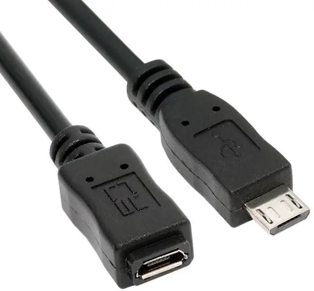 Main image of USB 2.0 Micro USB 5Pin Male to Female Extension Cable - Hi Speed Data & Power (20cm)